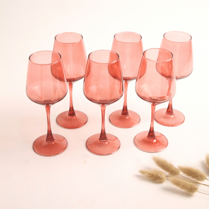 Wine Glass Set - Grapefruit (300ml) Crystal Glassware Set