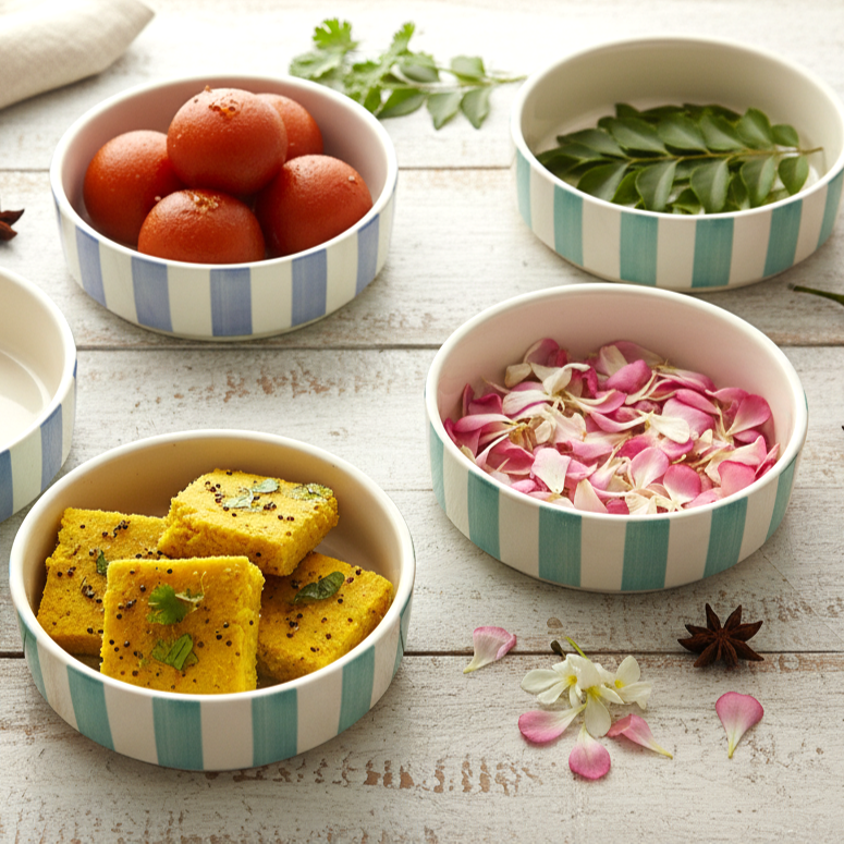 Coastal Stripes  Multipurpose Bowls Sea Green (400ml)