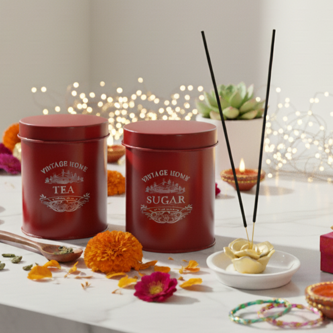 Giftbox- Curated Homeset (Tea sugar Jars+ Incense stick)