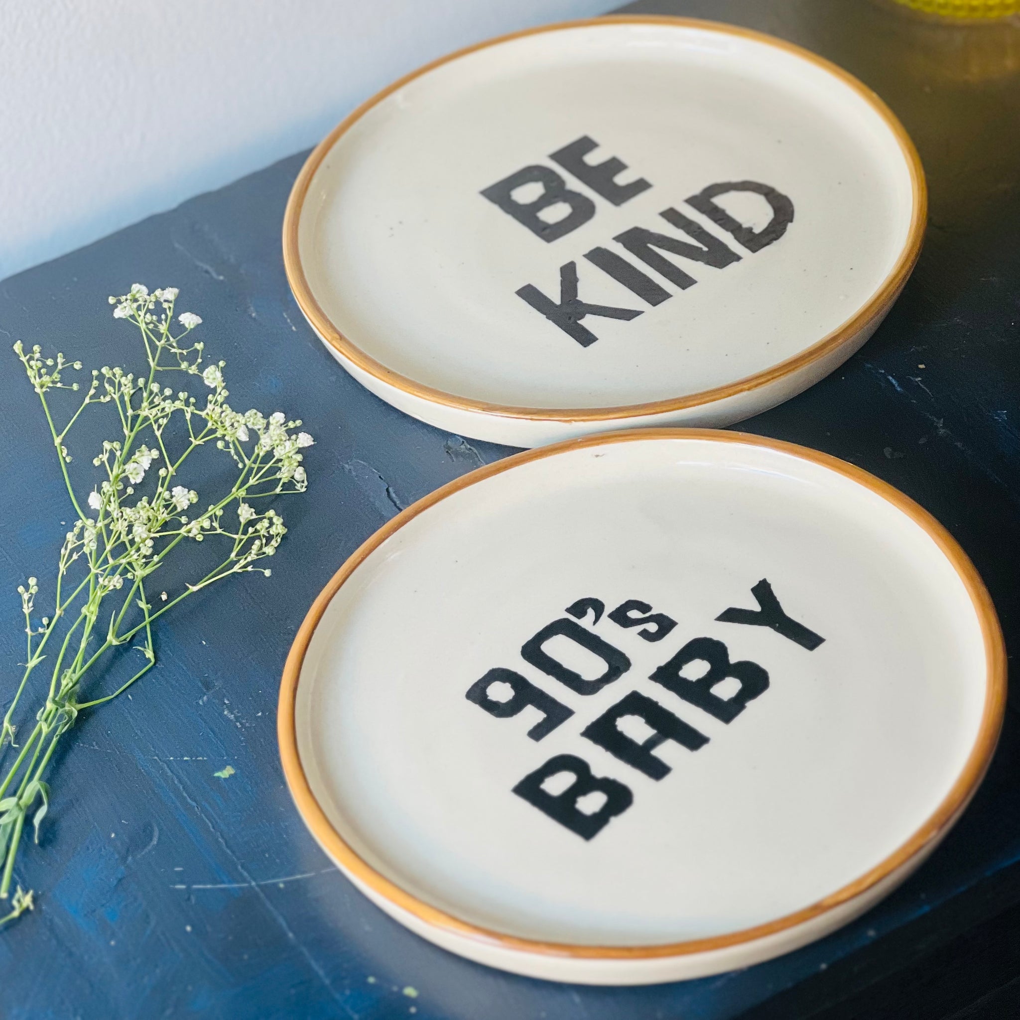 Minimalistic Plate Combo- Be Kind+ 90's Baby