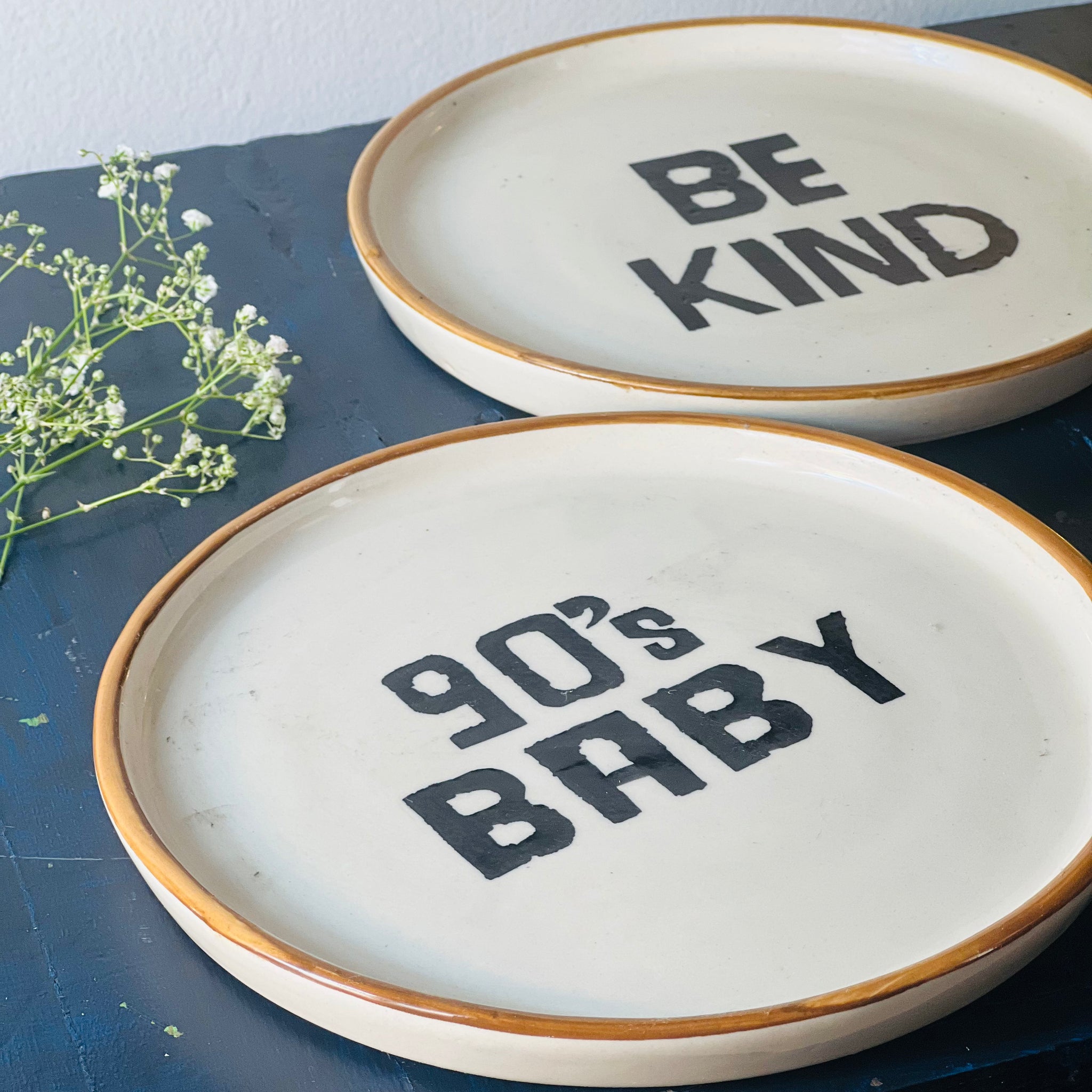 Minimalistic Plate Combo- Be Kind+ 90's Baby