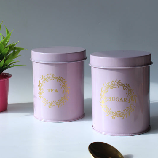 Kitchen Containers Set (2 Pcs)-  Lavender, Air Tight