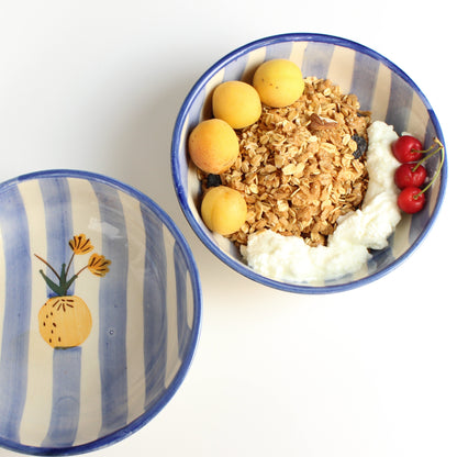 Apricot Ceramic Bowl- Multipurpose Deep Bowls