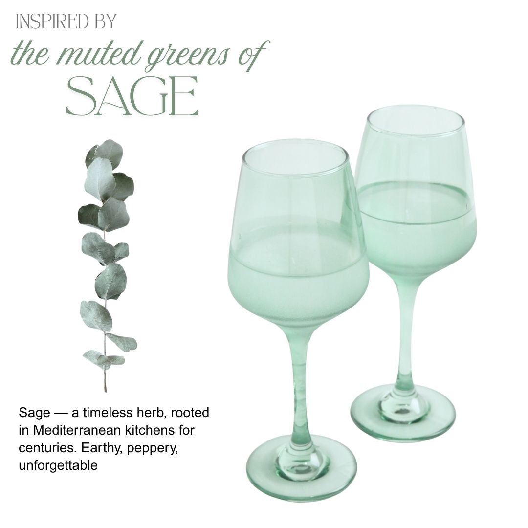 Two light green wine glasses -best wine glass liquor glass collection