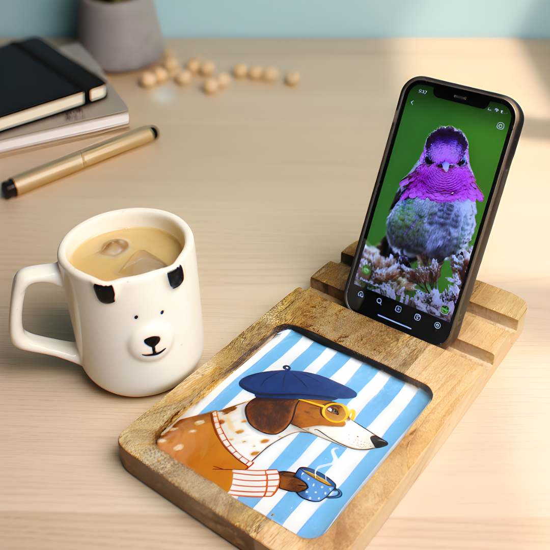 Lay-Z Board- Mobile stand + Snack Tray in one