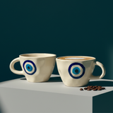 Evil Eye Mug- Ivory, 200ml